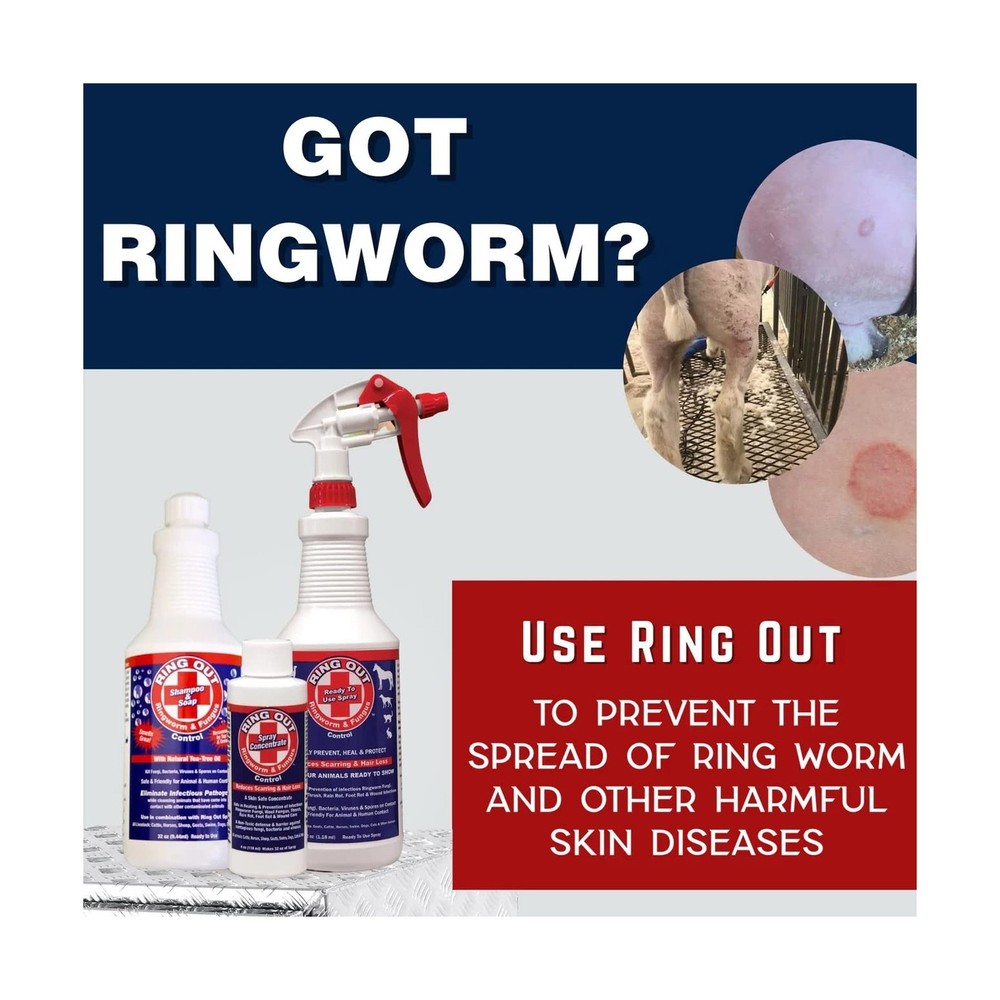 Ringworm Prevention Pack for Large and Small Animals - Control and Help Ringw...