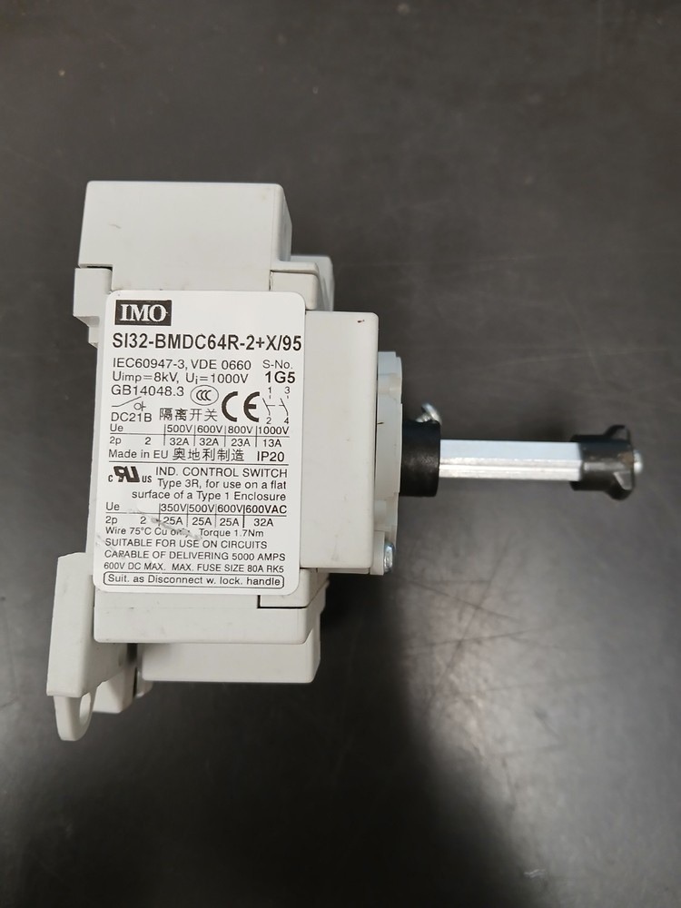 IMO SI32-BMDC64R-2+X/95 Isolation PV Manual Disconnect Switch