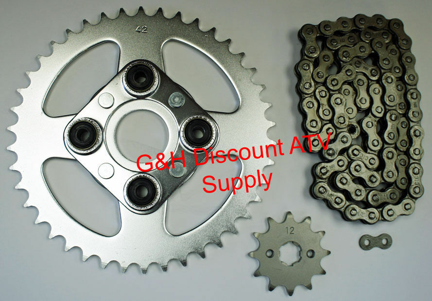 520X80 Drive Chain 12T Front 42T Rear Sprockets Kit Honda TRX 200SX Fourtrax