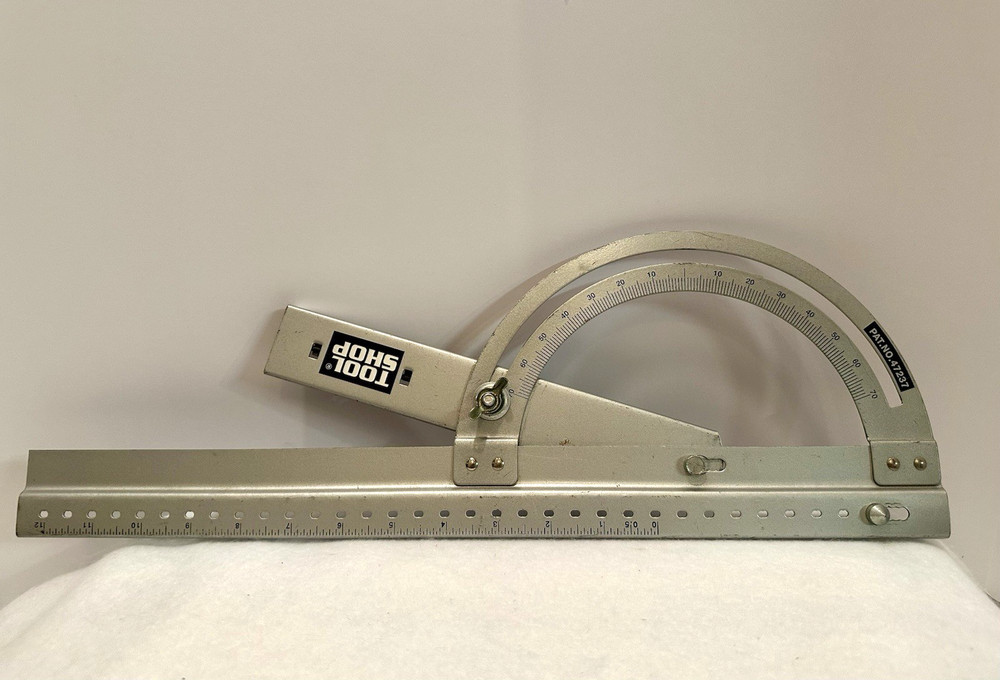 Tool Shop Metal Protractor