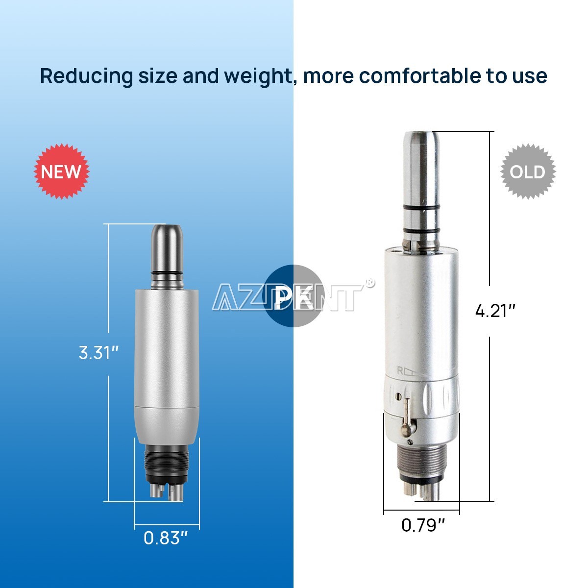 Premium Plus Dental Hygiene Prophy Handpiece Air Motor 4 Holes & 4:1 Nose Cone