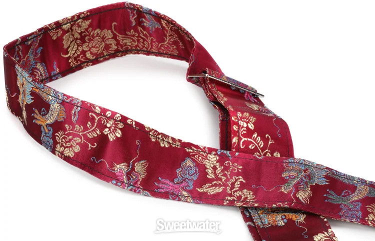 Fender Satin Dragon Strap - Wine