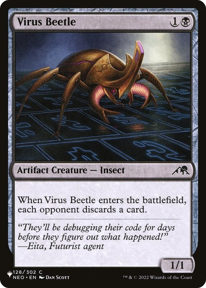 Virus Beetle The List Reprints 128/302 MTG LP