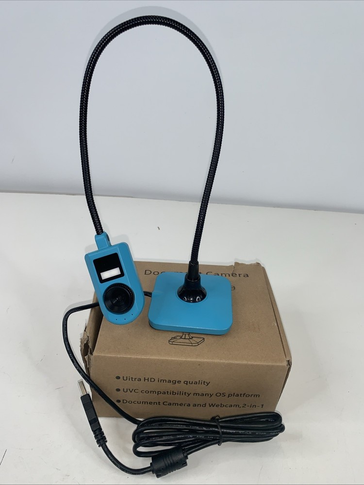 Document Camera Ultra HD 5mp USB Camera (Blue)
