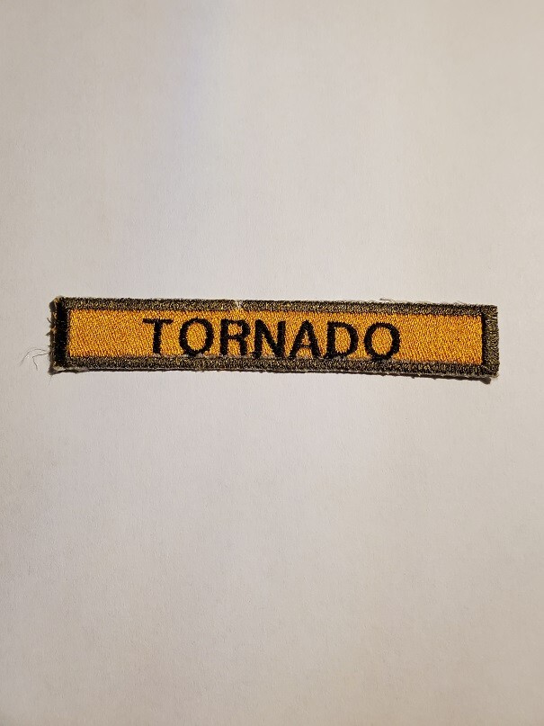 Army Tanker Tab, "TORNADAO", Armor, new.