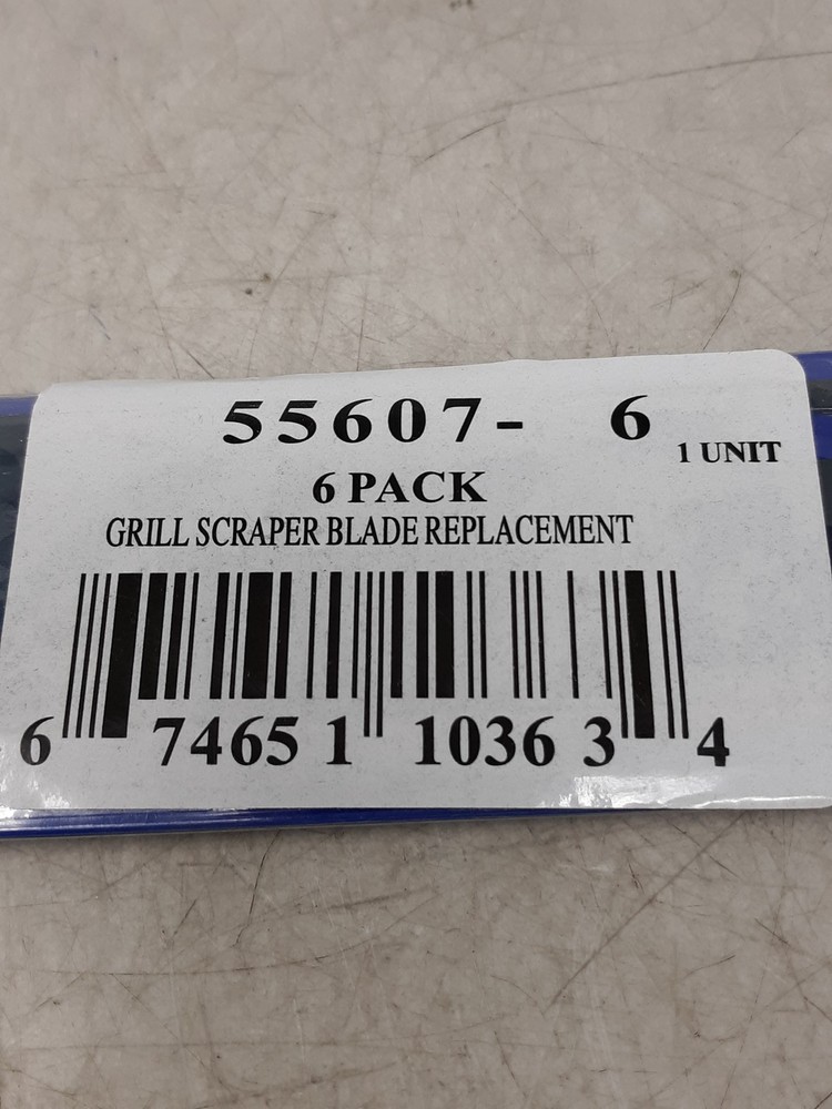 Grill Scraper Blade Replacement 6 Pack Model 55607-6