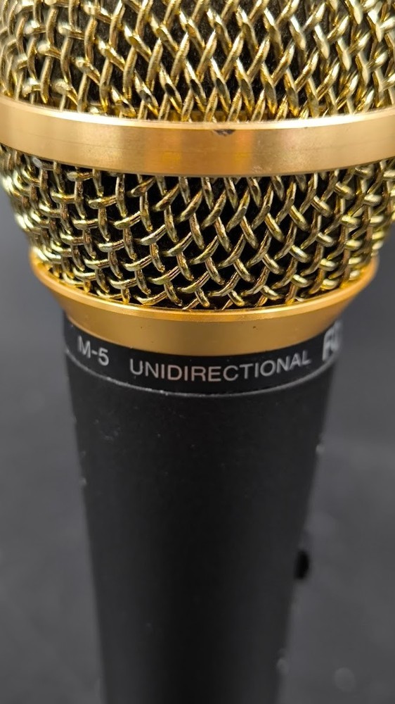 Fostex M-5 Unidirectional Microphone Used Working Black