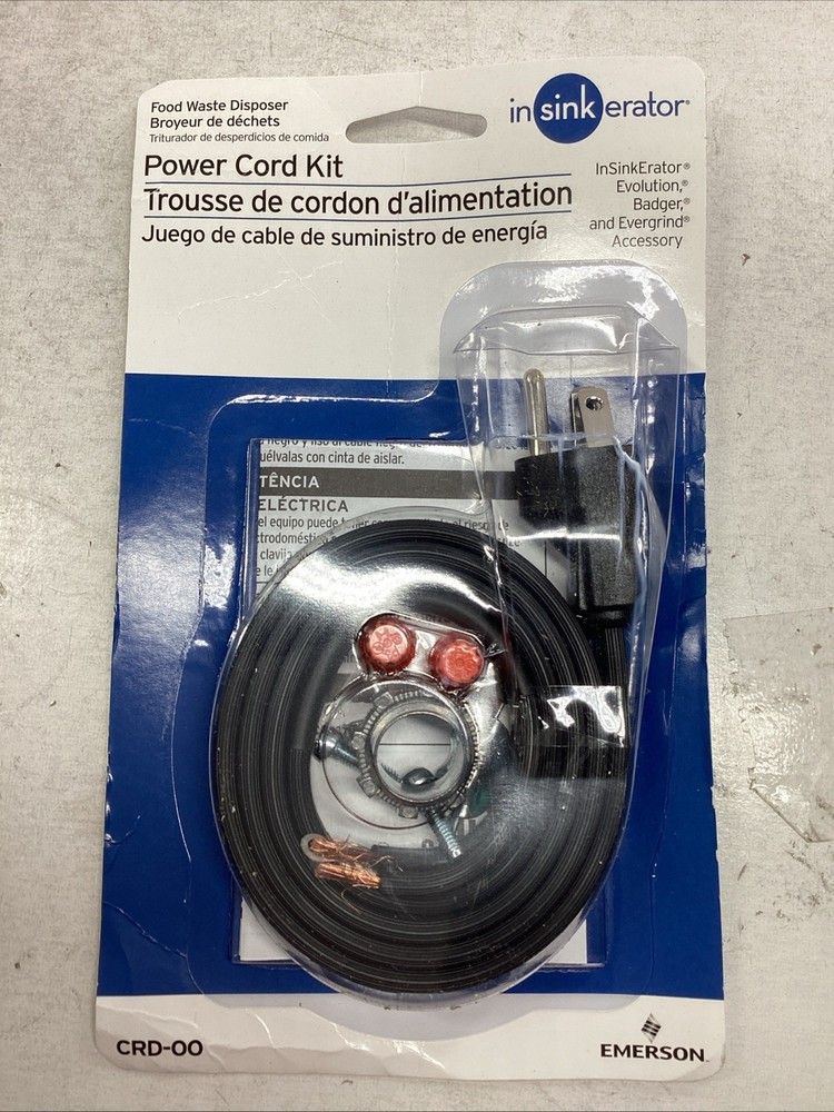 6x InSinkErator CRD-00 Garbage Disposal Power Cord Kit Install Badger Evolution