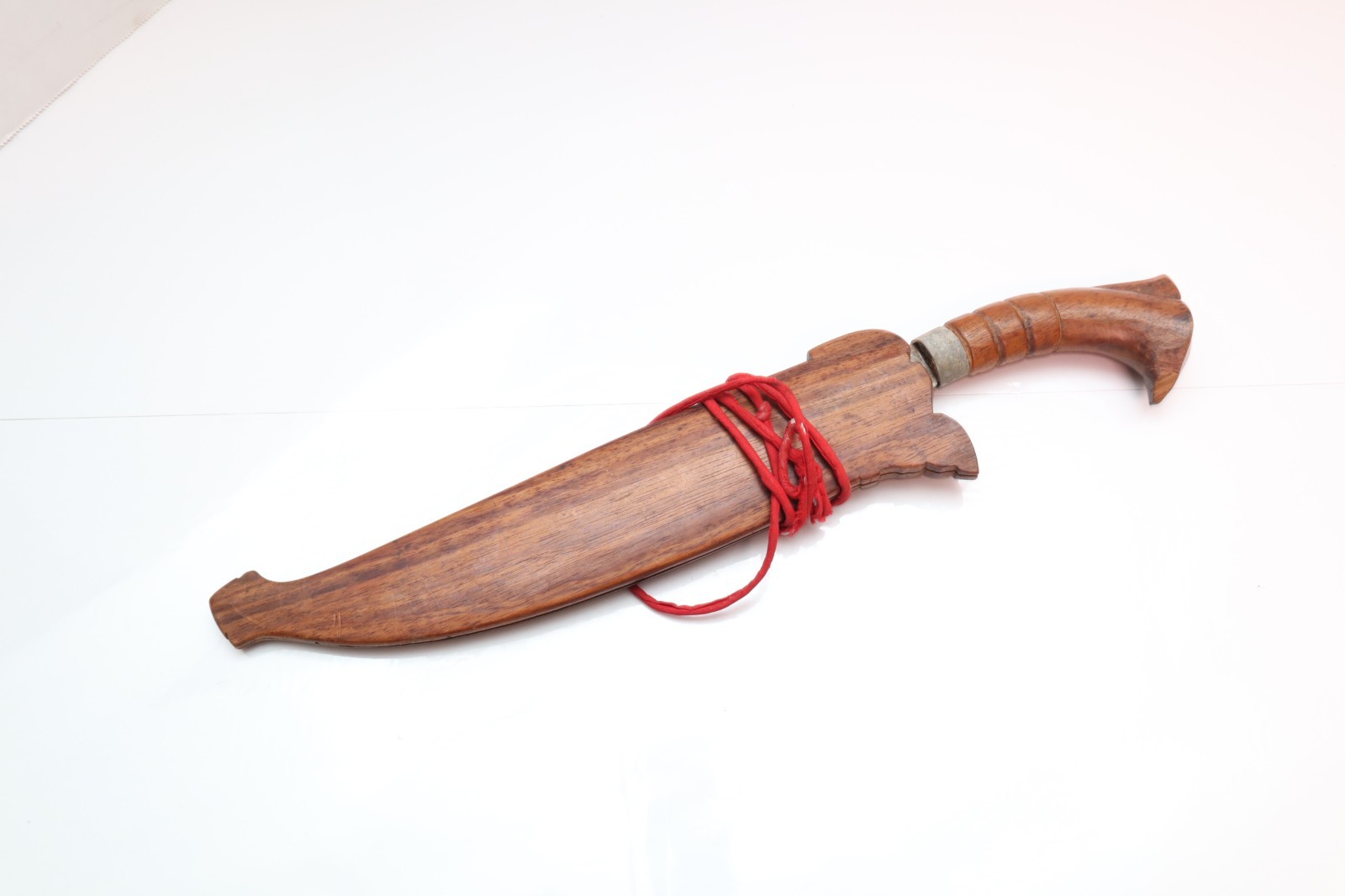 Vintage WWII Filipino Philippines Palang Bolo Knife/Sword w/Wood Sheath Antique-