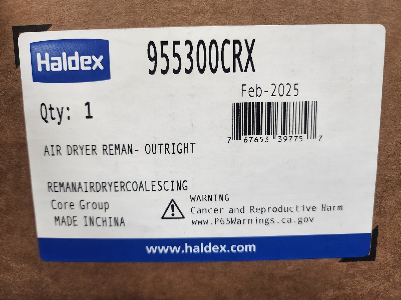 VOLVO D13 air dryer assembly HALDEX brand 955300CRX M39X1.5 R955079