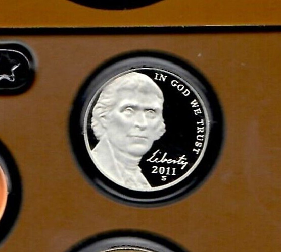 2011 S JEFFERSON NICKEL Proof From Proof Set
