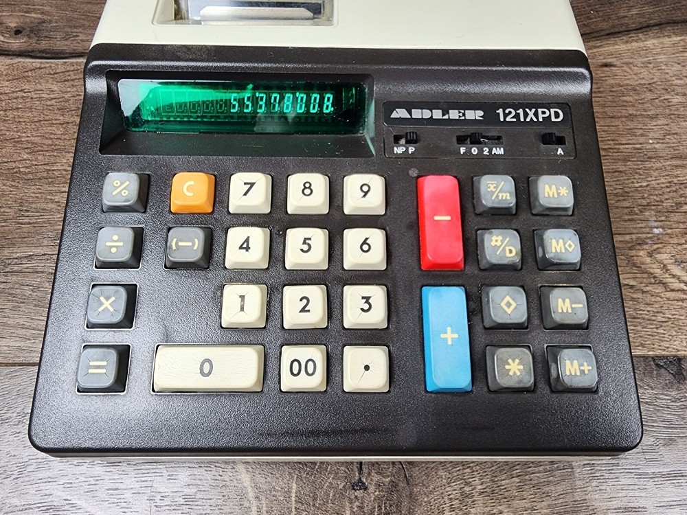 Vintage Triumph Adler 121XPD Calculator Adding Machine