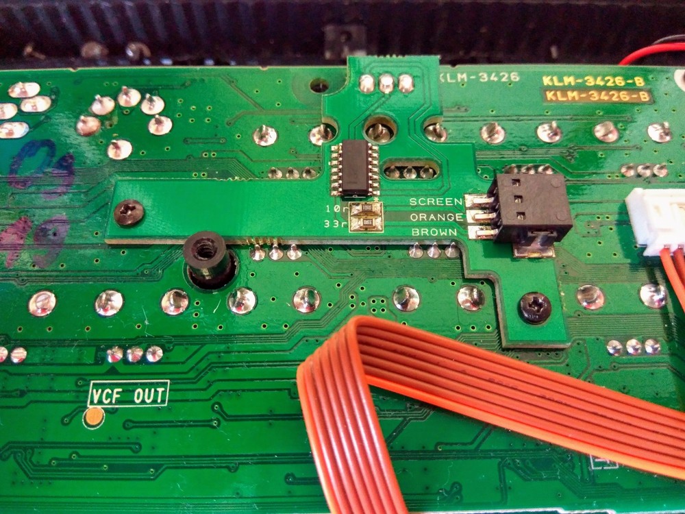 KORG Volca Kick solder-less MIDI out modification board