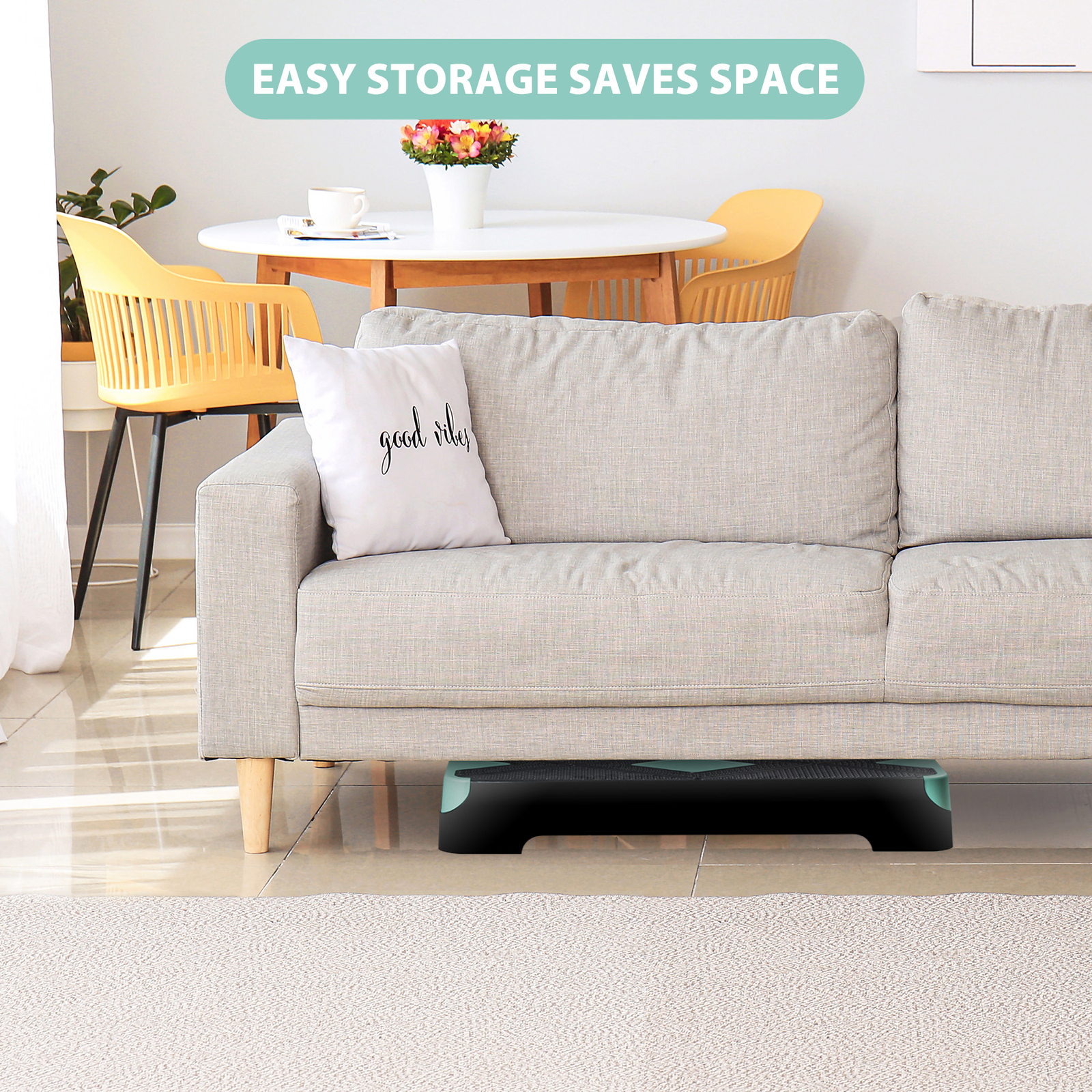 27" Aerobic Step Trainer Cardio Adjustable Exercise Workout Fitness w/ Risers