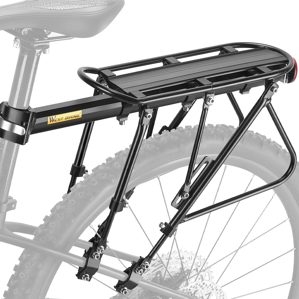 Bike Carrier Rack, 310 LB Capacity Solid Bearings Universal Adjustable Bicycl...