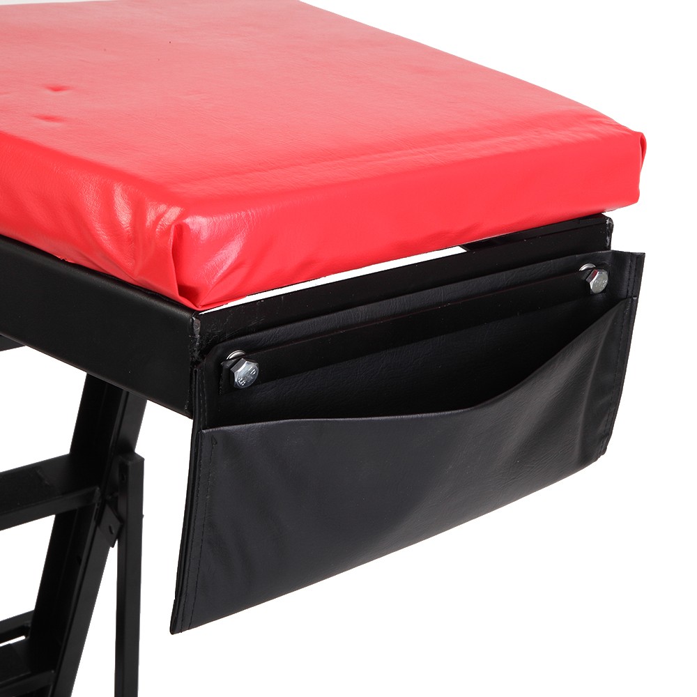 Adjustable Height Foldable Creeper for Automotive Workshop - Black