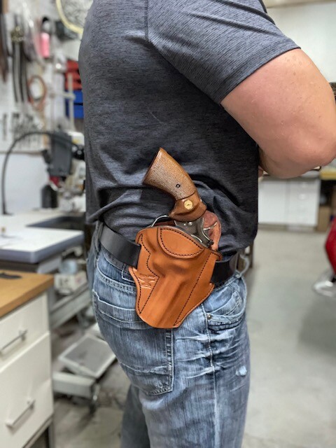 Colt Python Hand Made Leather  Holster   (READ LEAD TIME)