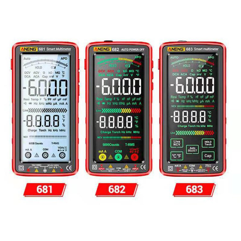 ANENG 683 682 681 Smart Digital Multimeter AC/DC Capacitance Meter Diode Tester