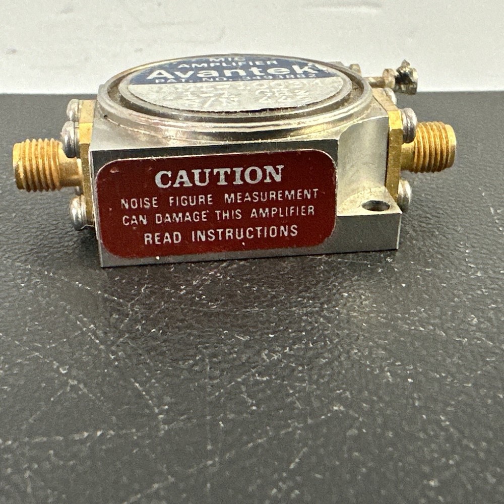 AVANTEK MIC SOLID STATE AMPLIFIER MODEL AMT-1003M. S/N 449 (untested)