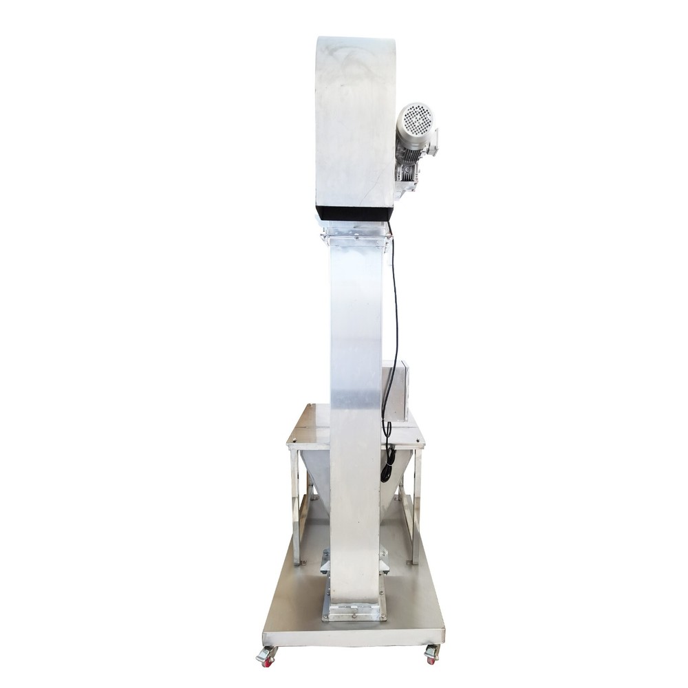 2M Vertical Feeder Elevating Rice Nut Conveyor Bucket Elevator Machine 220V