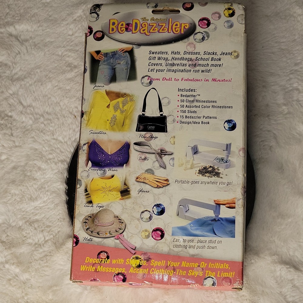 BeDazzler Rhinestone & Stud Setting Tool BDZ-06 with Attachments & Studs