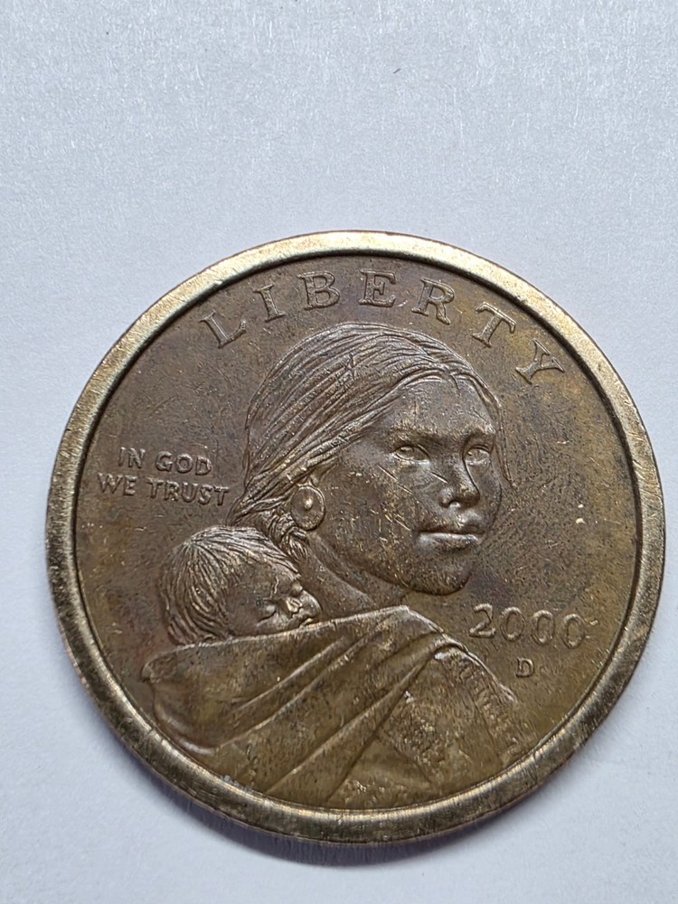 2000 D Sacagawea Dollar with planchet error on REV