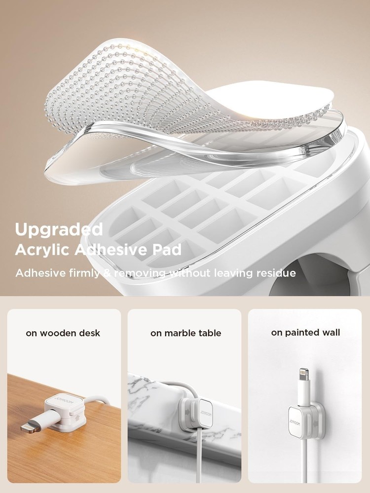 Space-Saving Magnetic Cable Clips - 12 Pack Adjustable Wire Management Solution