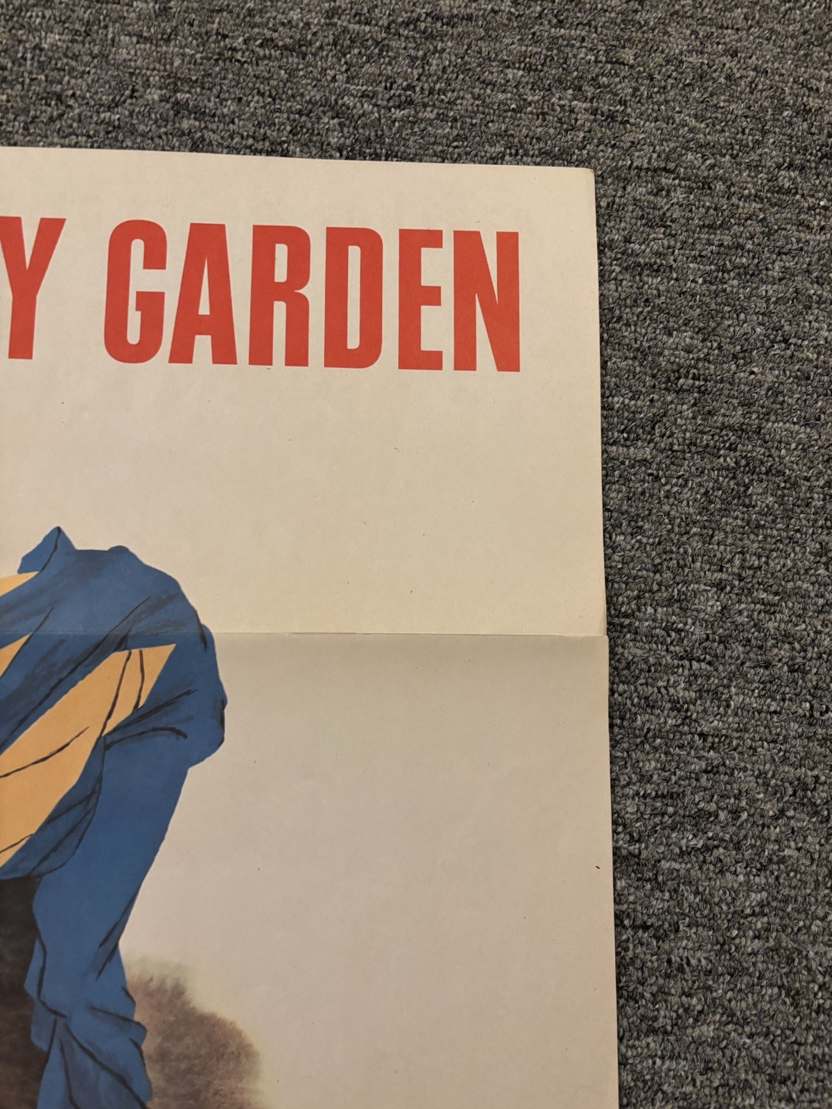 Original WWII Poster Plant A Victory Garden Our Food Is Fighting 22x28”