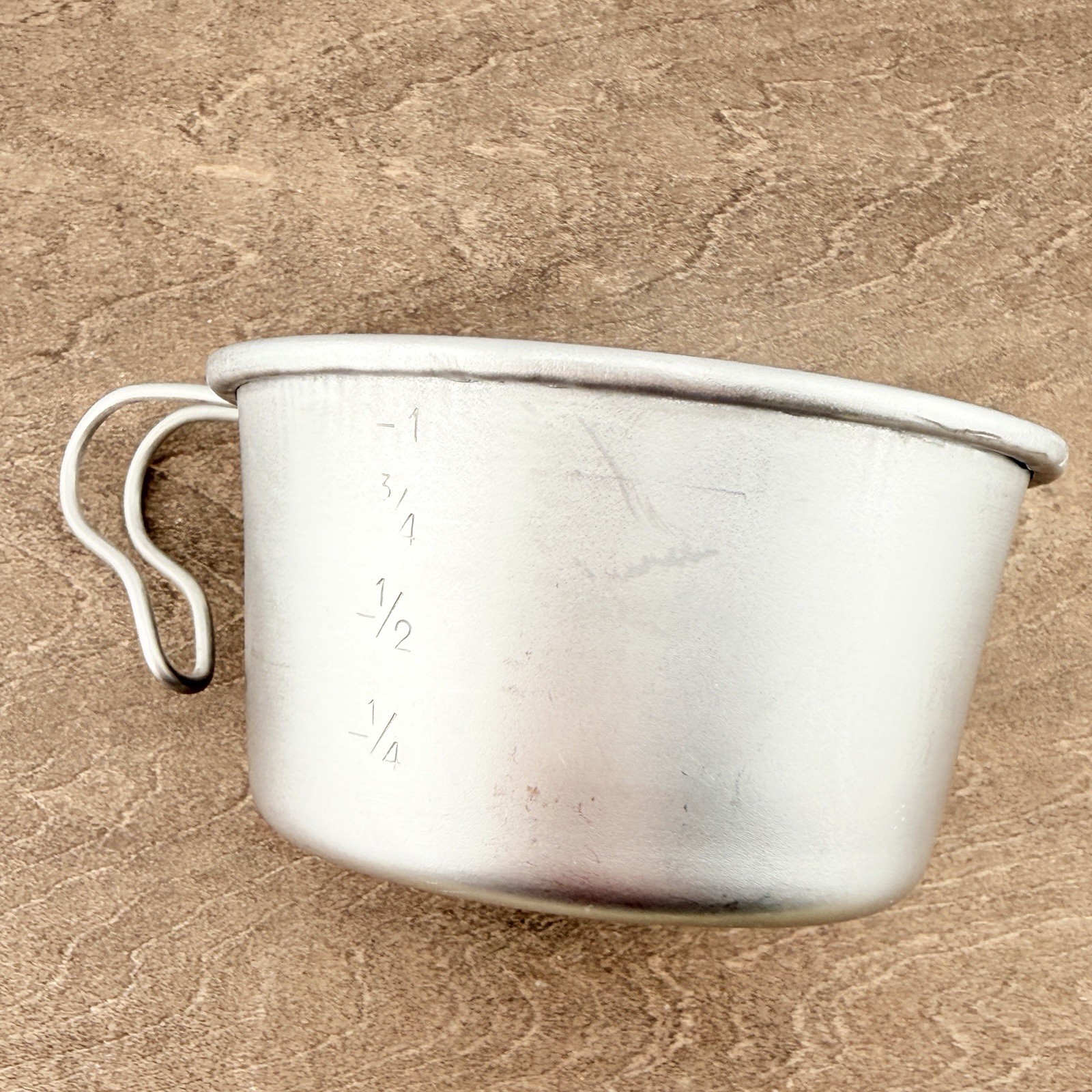 Vintage Rocky Cup Stainless Steel Made in USA 1c/250mL Camping Hiking Gorpcore J