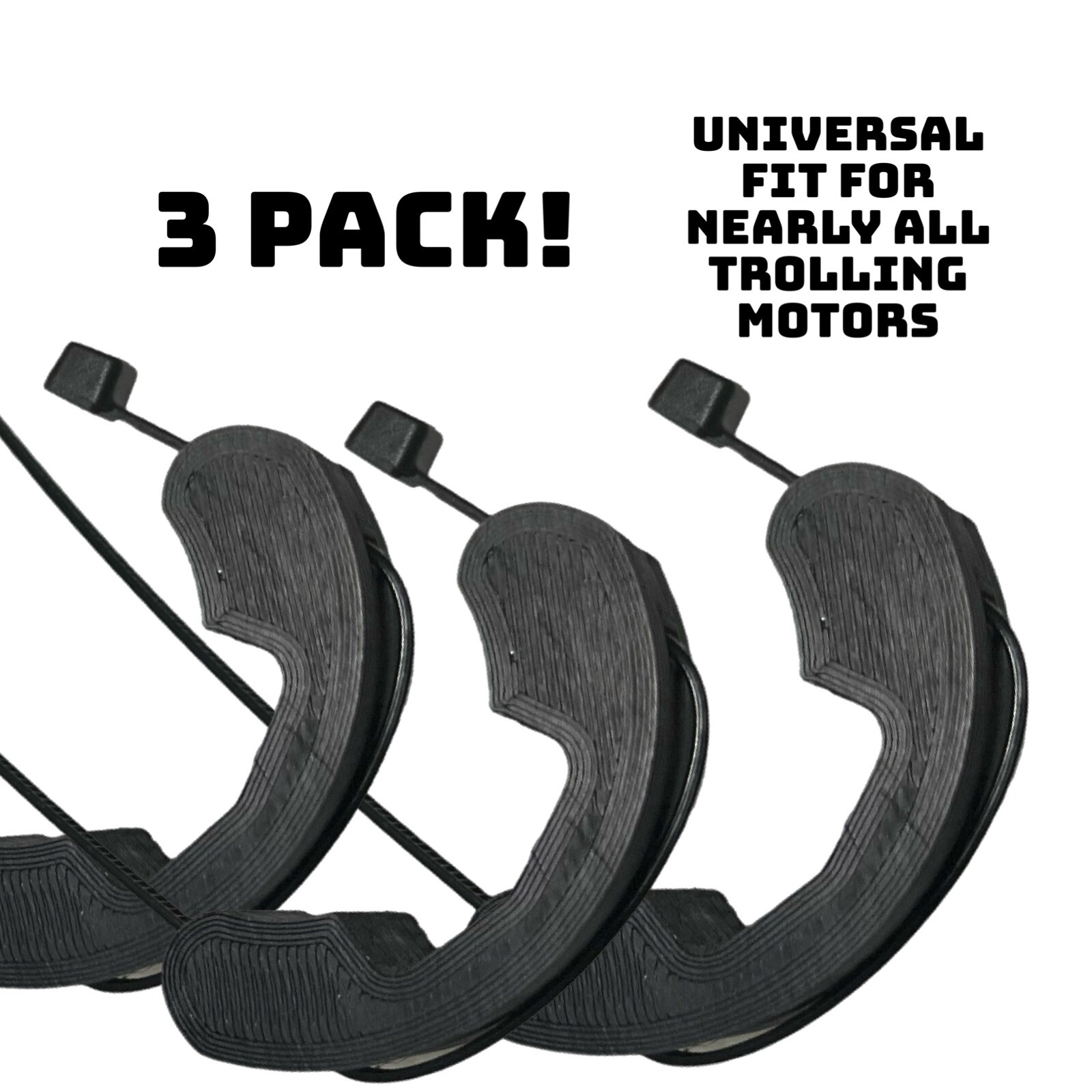 Universal Trolling Motor Transducer Cable Clips - Minn Kota, Garmin, Motorguide