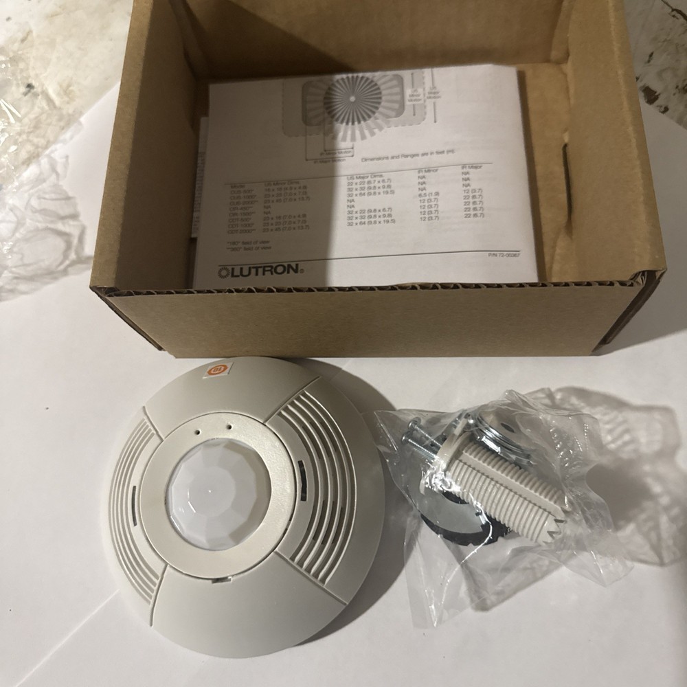 Lutron Dual Technology Ceiling Mount Sensor LOS-CDT-2000-WH