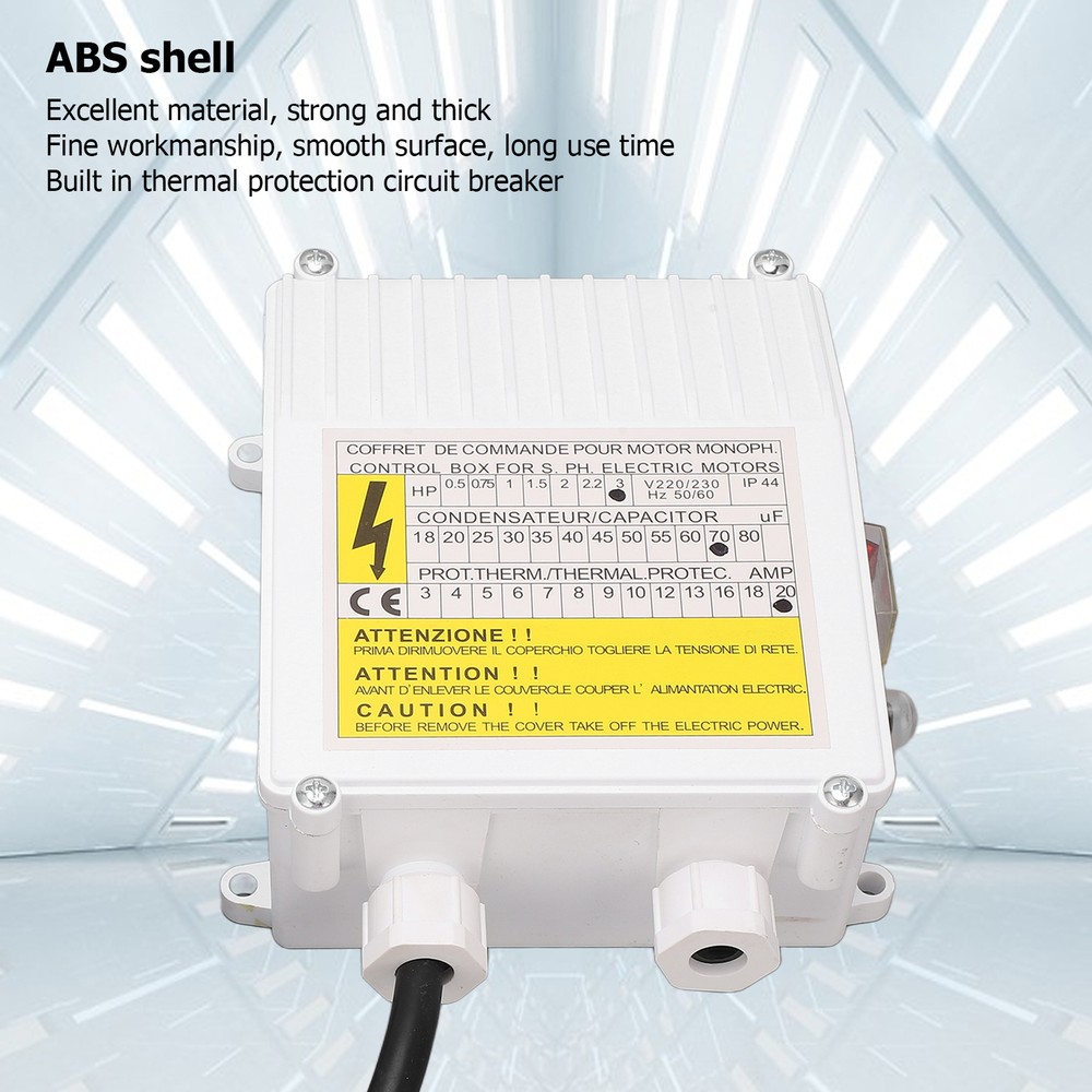 Deep Well Pump Control Box Household 3.0 Submersible Switch Controller 2.2