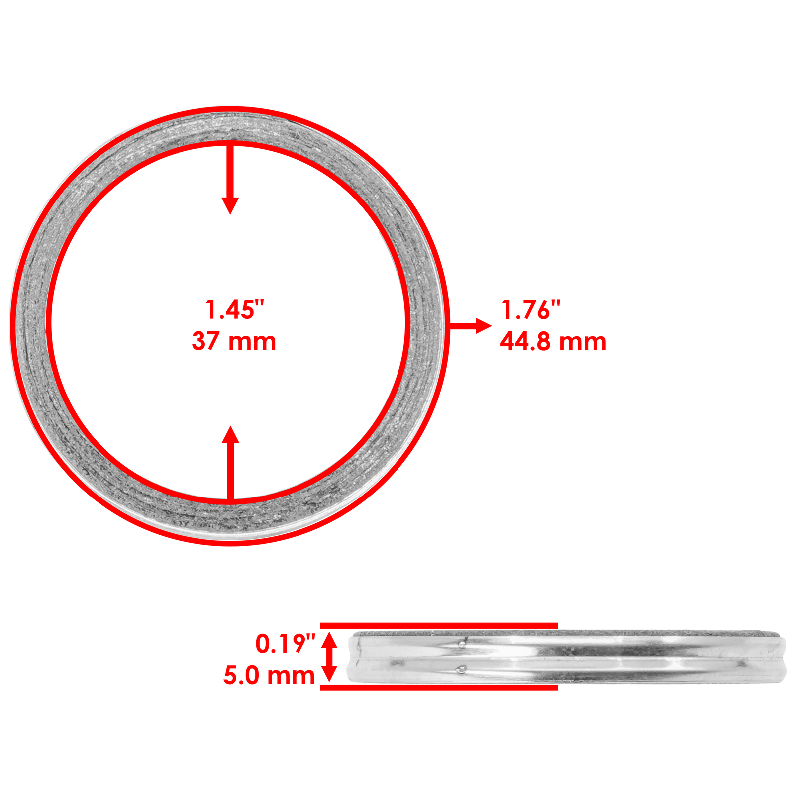 Exhaust Muffler Pipe Gasket for Yamaha Blaster 200 YFS200 1988-2006