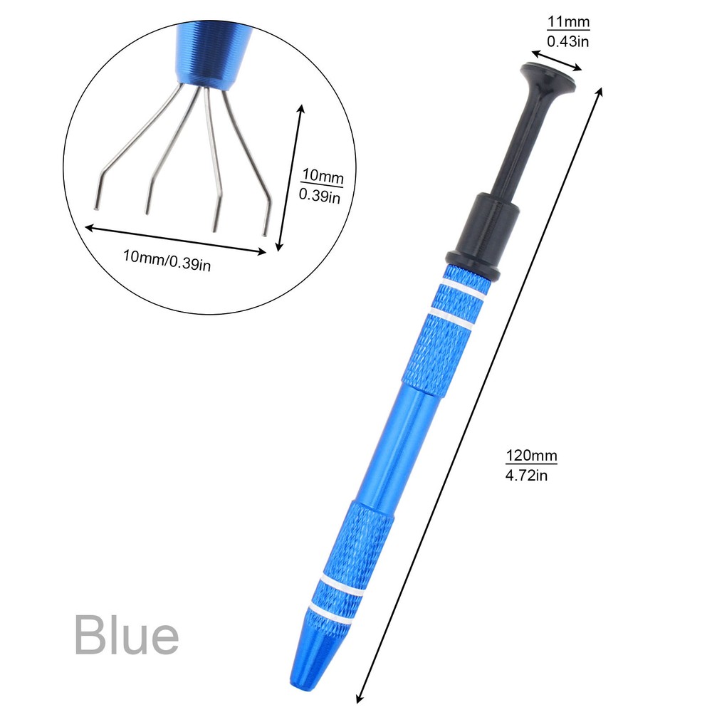 5pcs IC Chip Remover Tool IC PickupChip Extraction Tool Extractor Puller 4-Claw