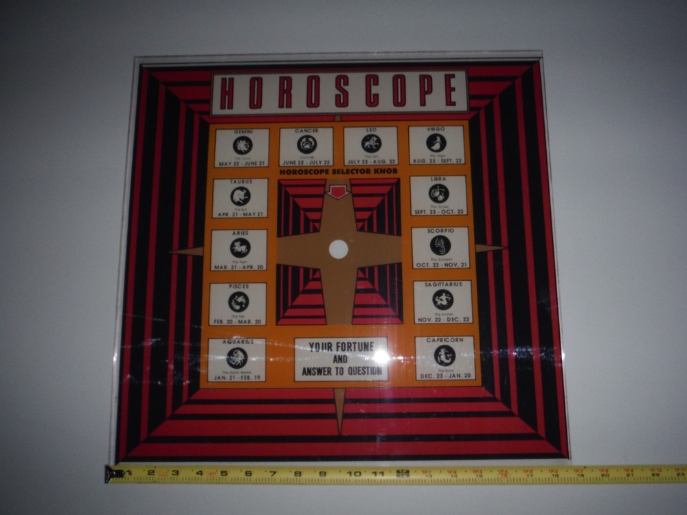 NEW Genco Fortune Teller Back Glass