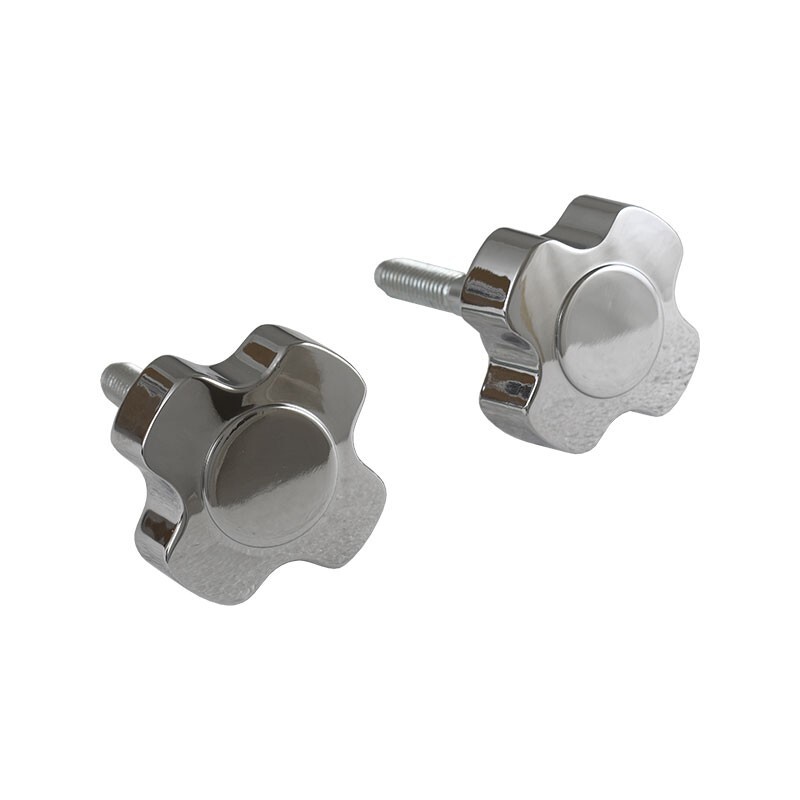 Windshield Knobs - Chrome Plated - 1966-77 Ford Bronco C6TZ-9603818-B