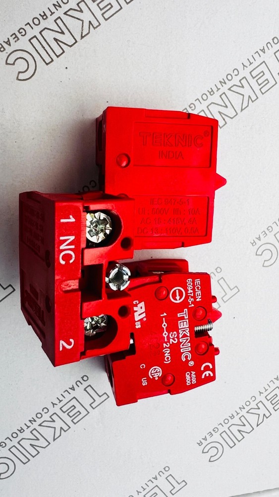 Teknic S2 Push Button Contact Block Units NC BLOCK PUSH BUTTON BLOCK