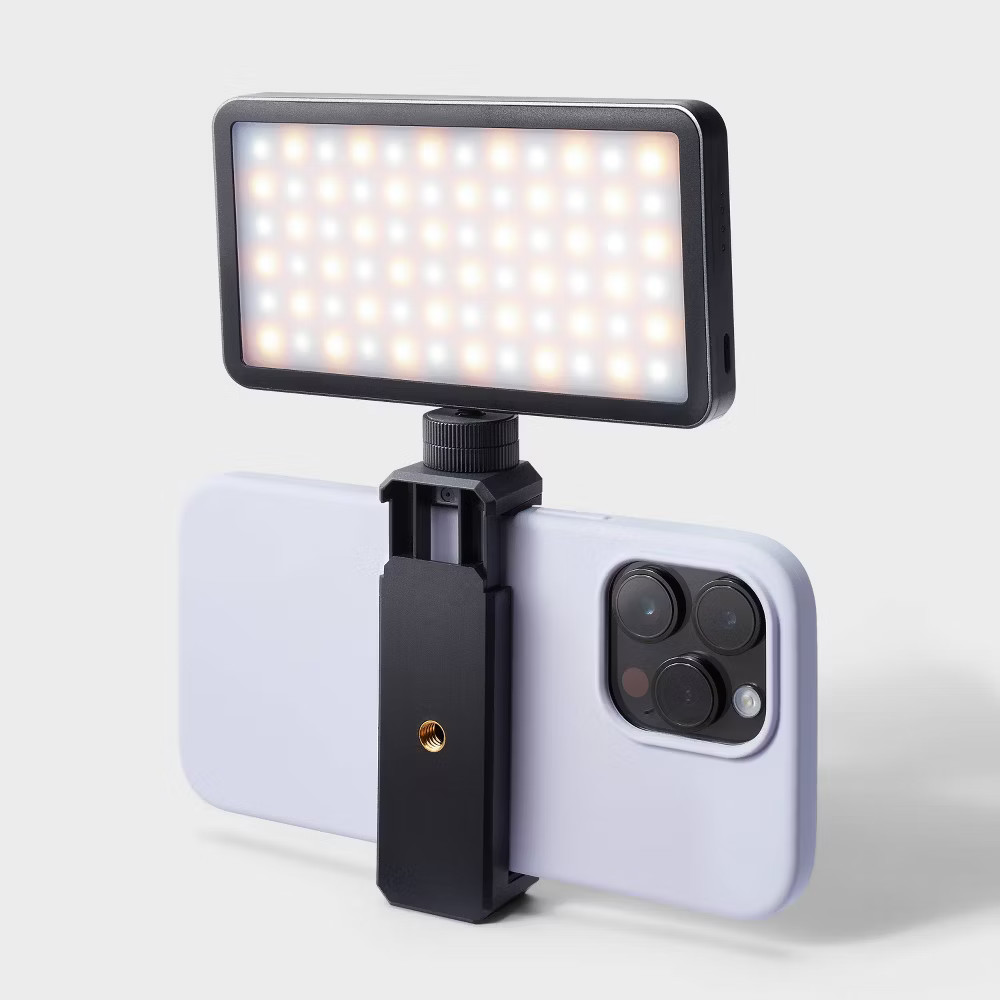 LED Light Attachment - heyday Black: Camera Lighting Accessory