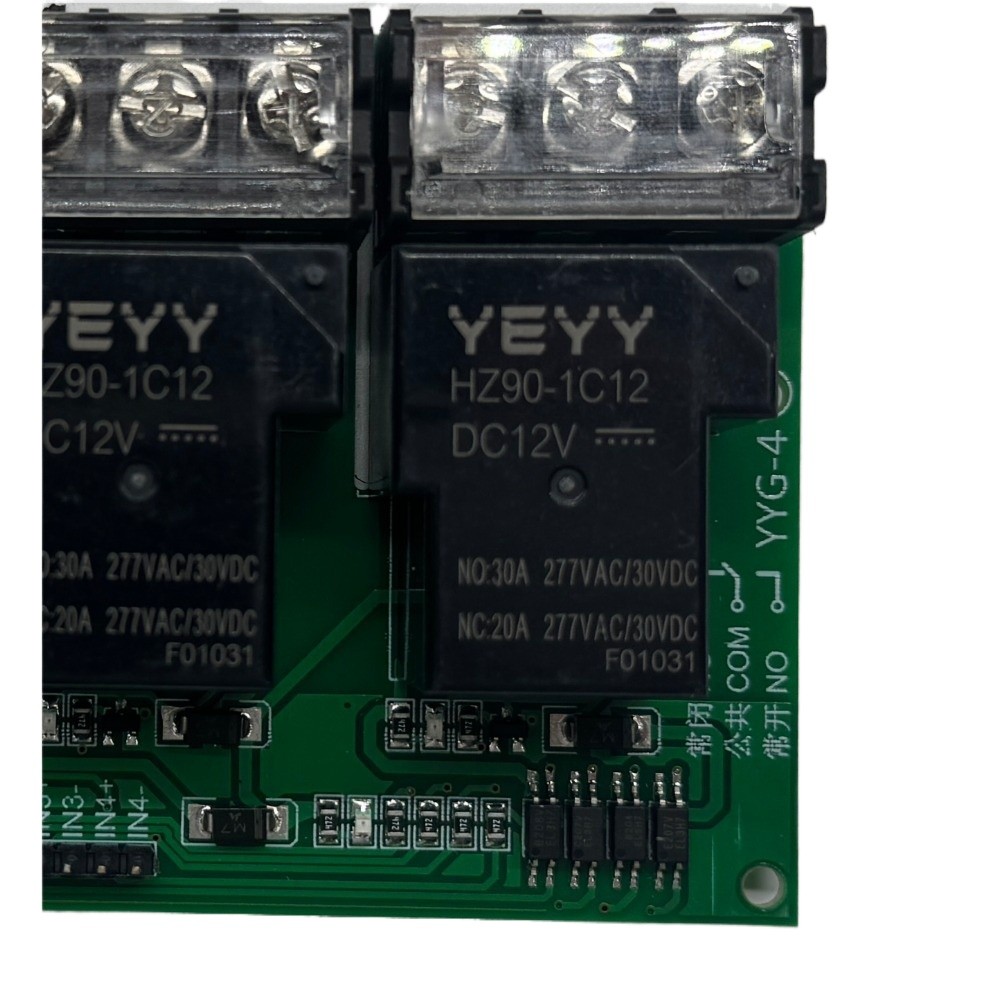 4-Channel 30A Relay Module Control High/Low Trigger Optocoupler Isolation D1F6--