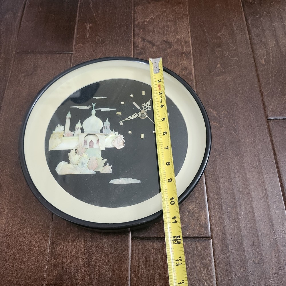 Vintage Mosque Wall Clock - WORKING (NO BACK COVER)