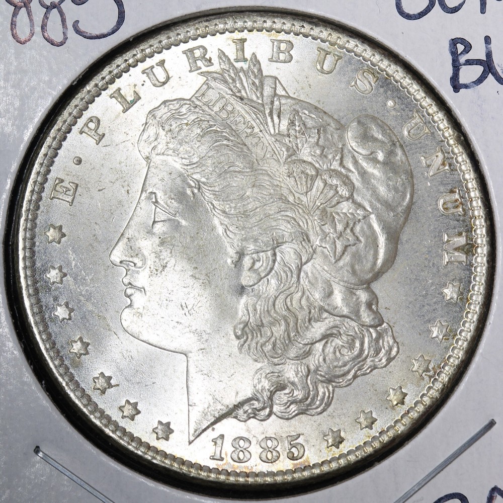 1885 Morgan Silver Dollar GEM BU *UNCIRCULATED* MS E254 REL