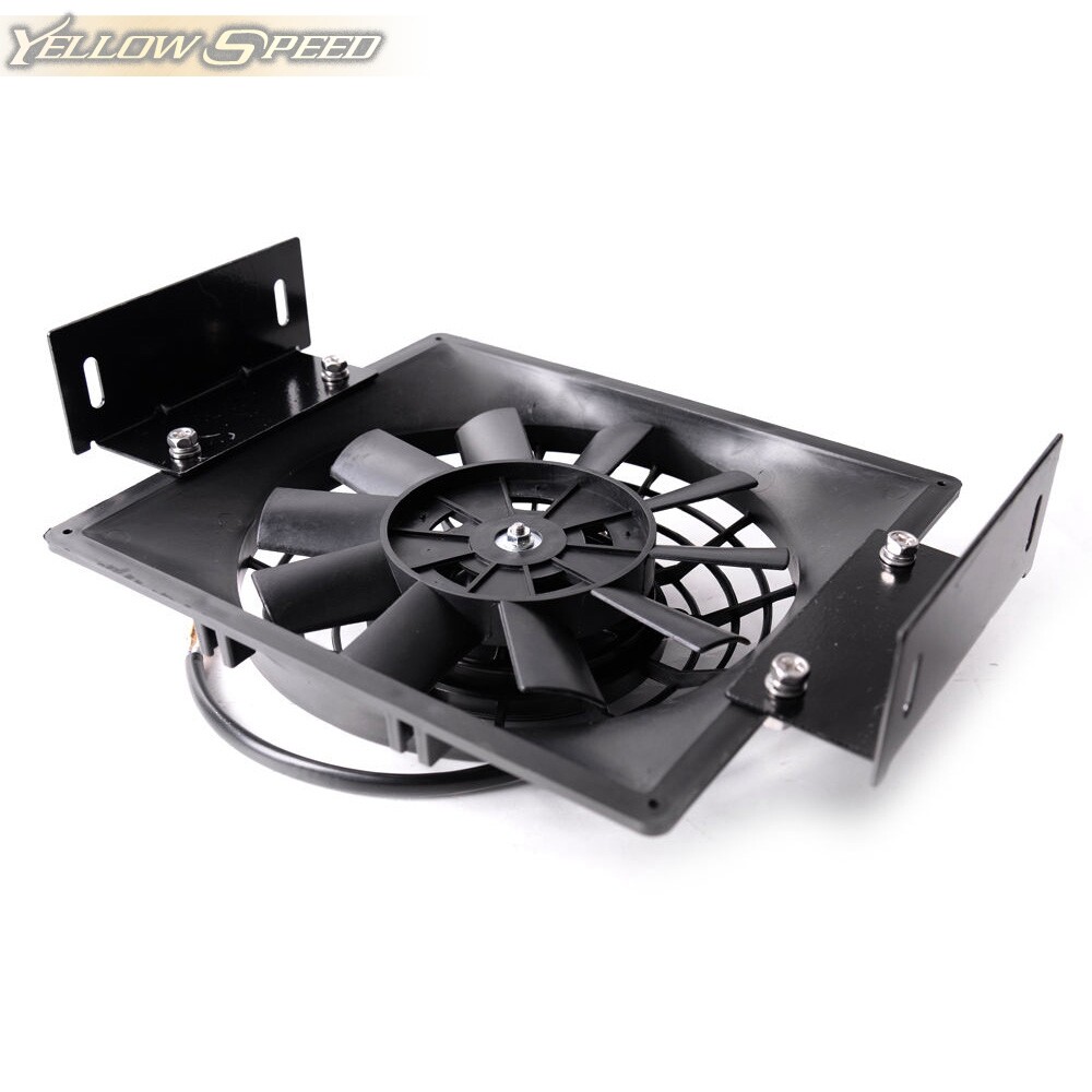 15 ROW 10AN FIT FOR UNIVERSAL TRANSMISSION OIL COOLER+7" FIXED COOLING FAN KIT