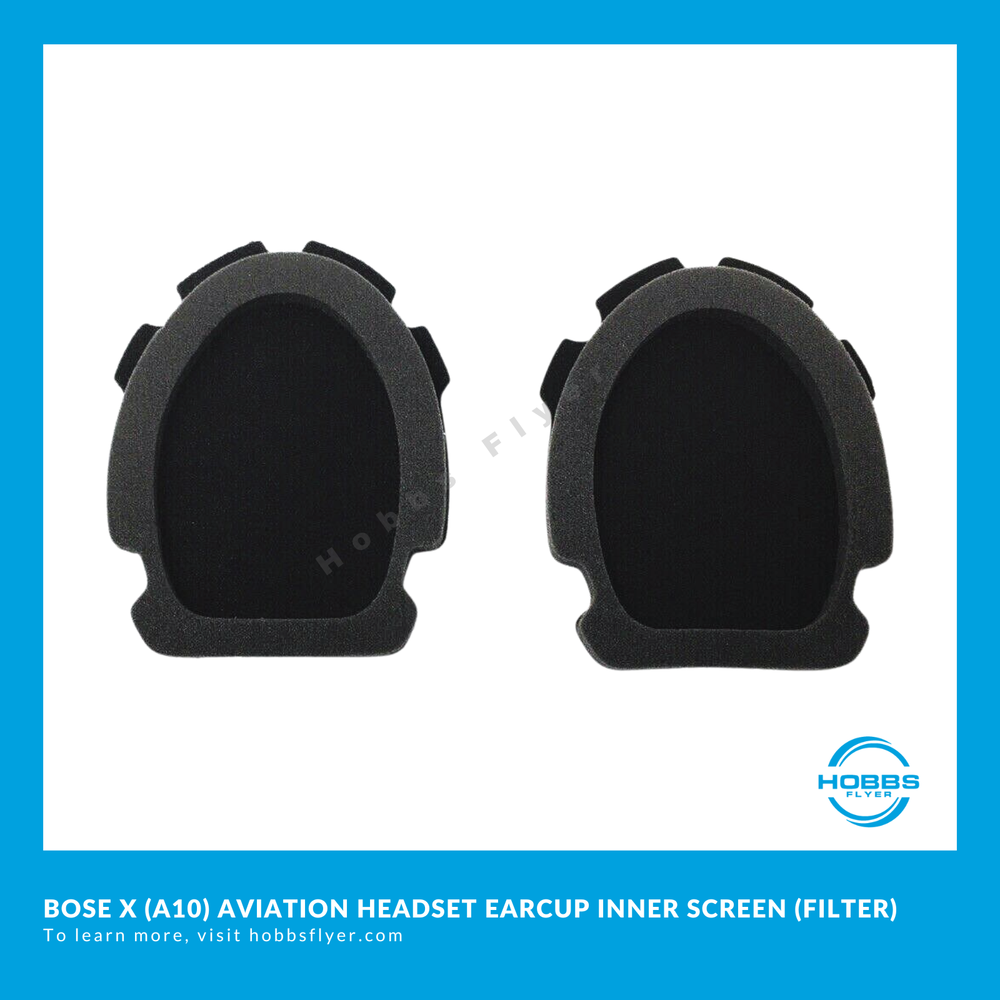 Replacement inner earcup Foam Filter Inserts Cushion for Bose X Aviation Headset
