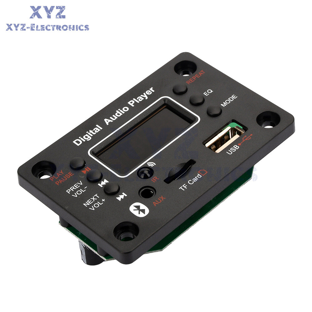 DC7-20V 2*40W Bluetooth Digital Audio Player MP3 Decoder / Power Amplifier Board