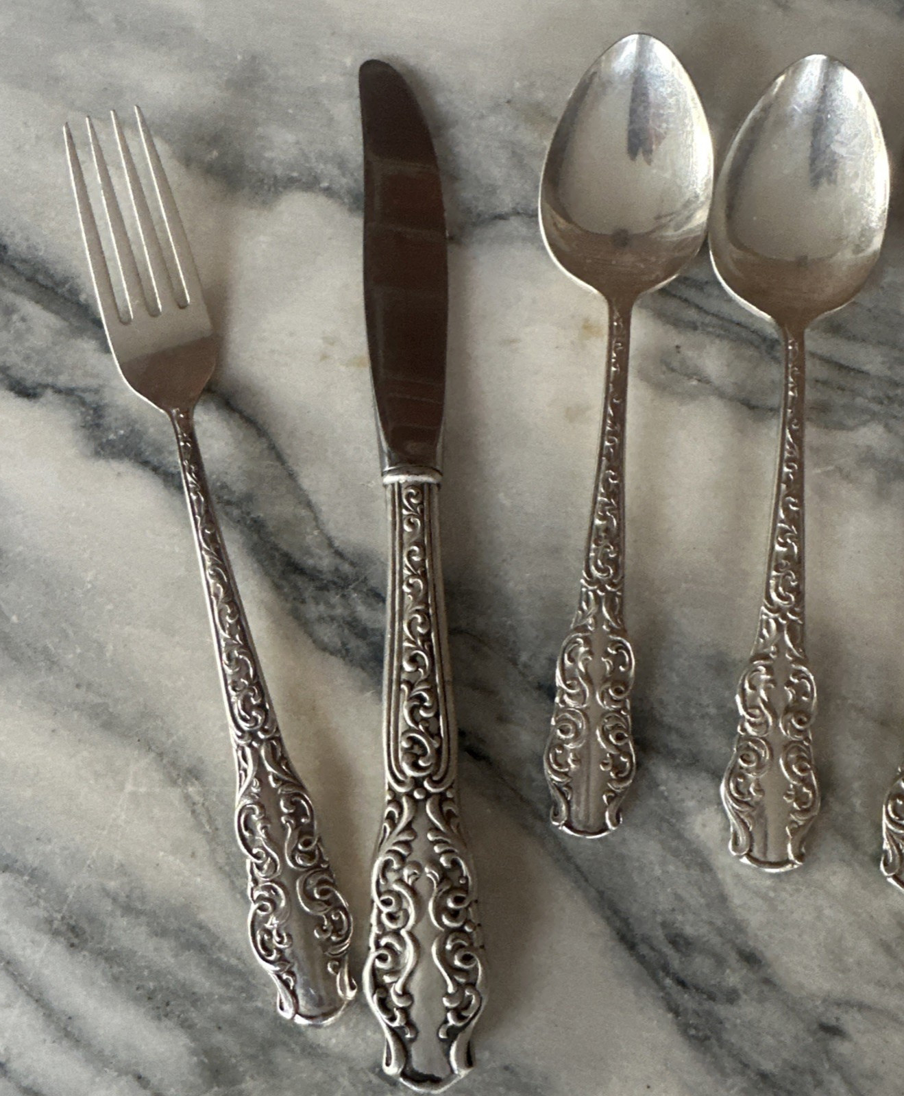 VTG Set Of 9 Towle Segovia Silverplate Flatware 1968-1970
