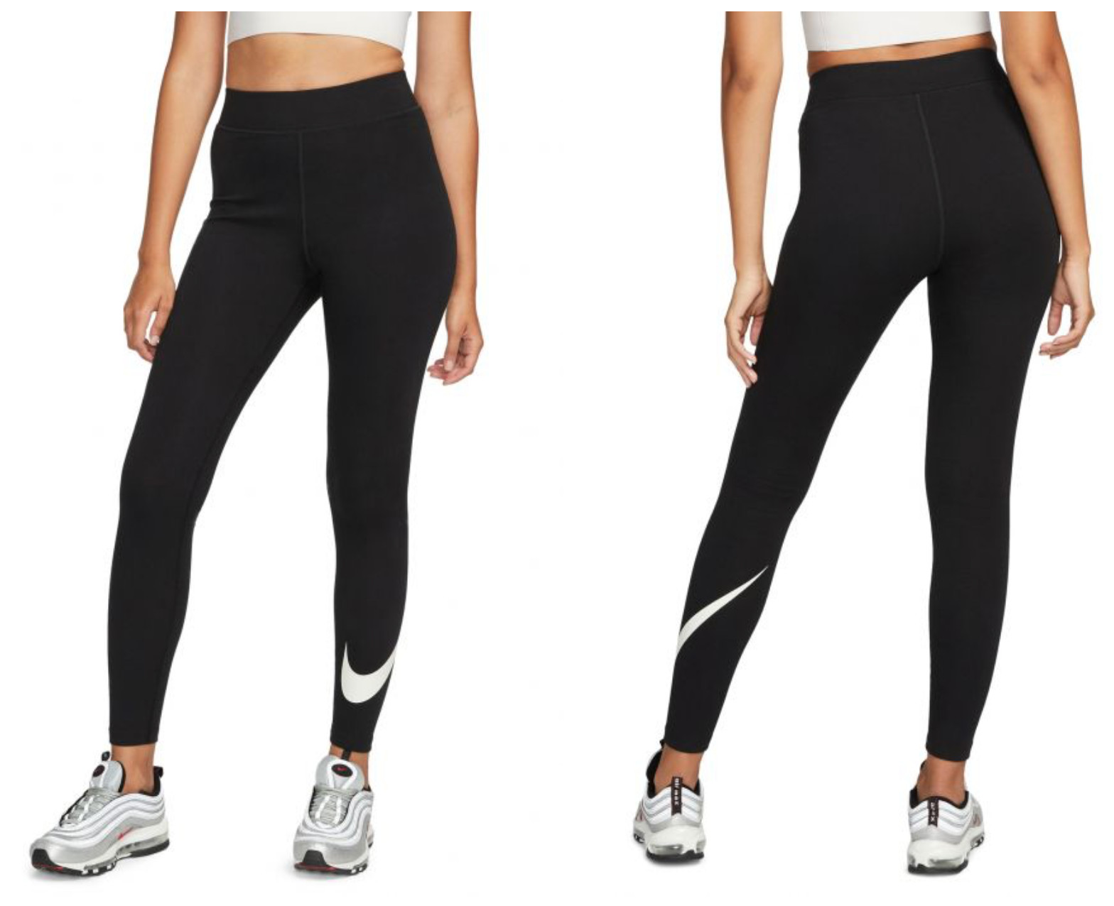 Nike Women's Tight Fit High Rise Full Length Leggings Classic Black NEW NWT