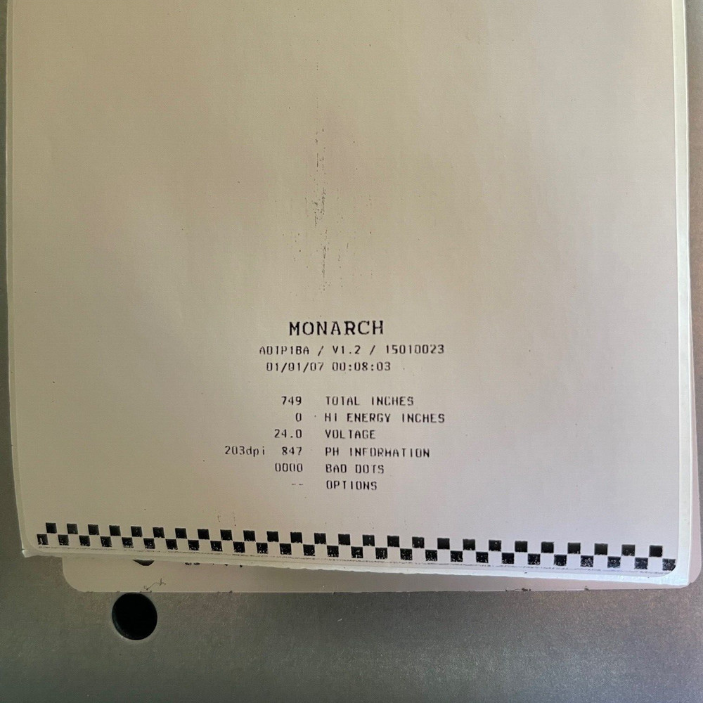 Avery Dennison Monarch Tabletop Printer 1 DT/TT Shipping Label Printer Ethernet