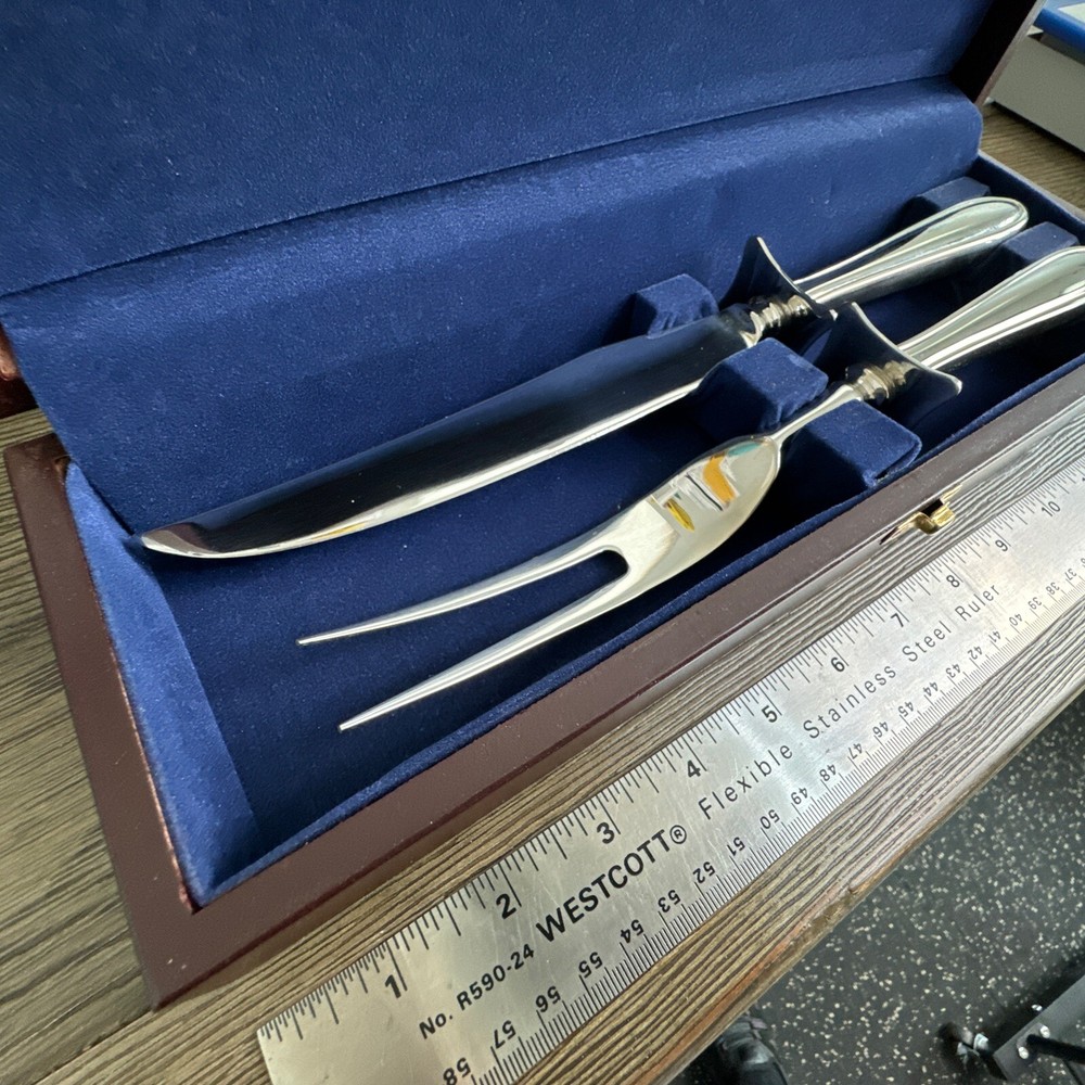 Hampton Silversmiths Stainless Serving Knife & Fork 2 Piece Set