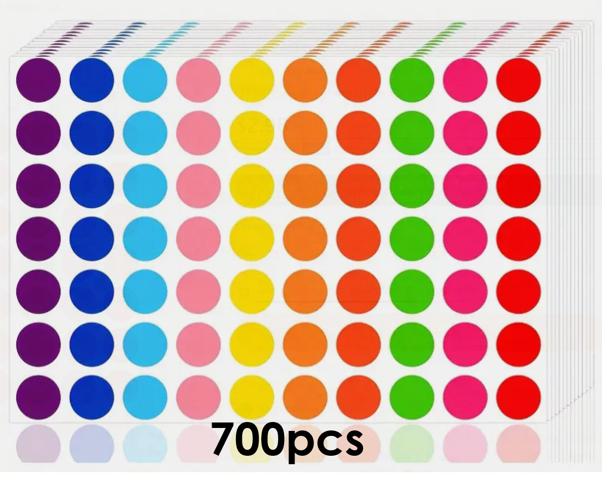 700 Blank Garage Yard Sale Stickers Labels Price Tags Flea Market Sale Adhesive