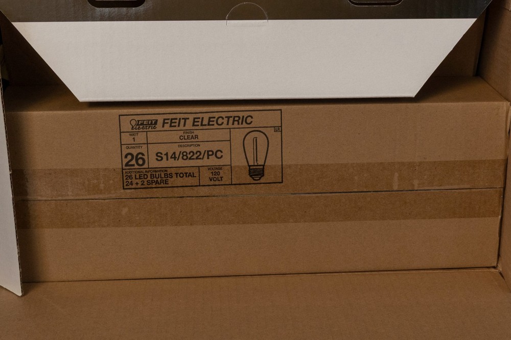 #2 Feit Electric 48ft LED Filament String Light Set Item 710090 Open Box